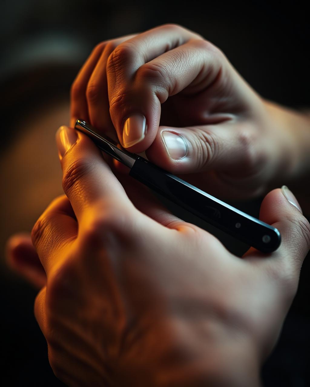 Straight Razor Detail
